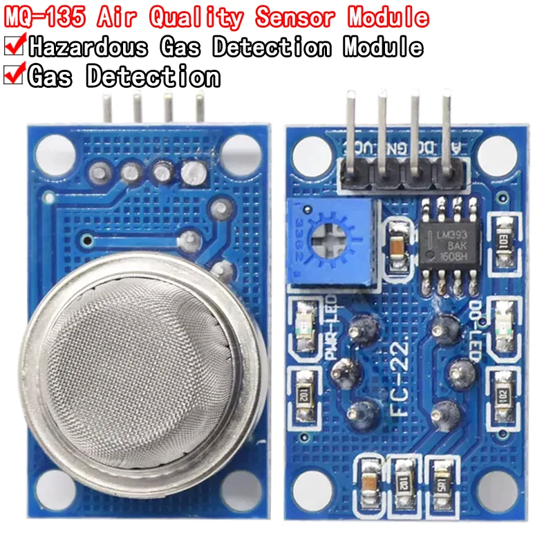 Nowy MQ135 MQ-135 czujnik jakości powietrza moduł wykrywania gazów niebezpiecznych dla Arduino M2 promocjaHot New Arrival