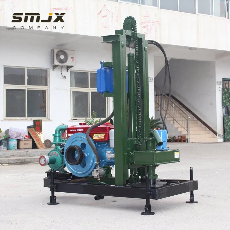 آلة حفر آبار المياه الصغيرة المحمولة 200 متر للبيع تتميز بمعدات جهاز حفر محرك مضخة التروس لألمانيا #1