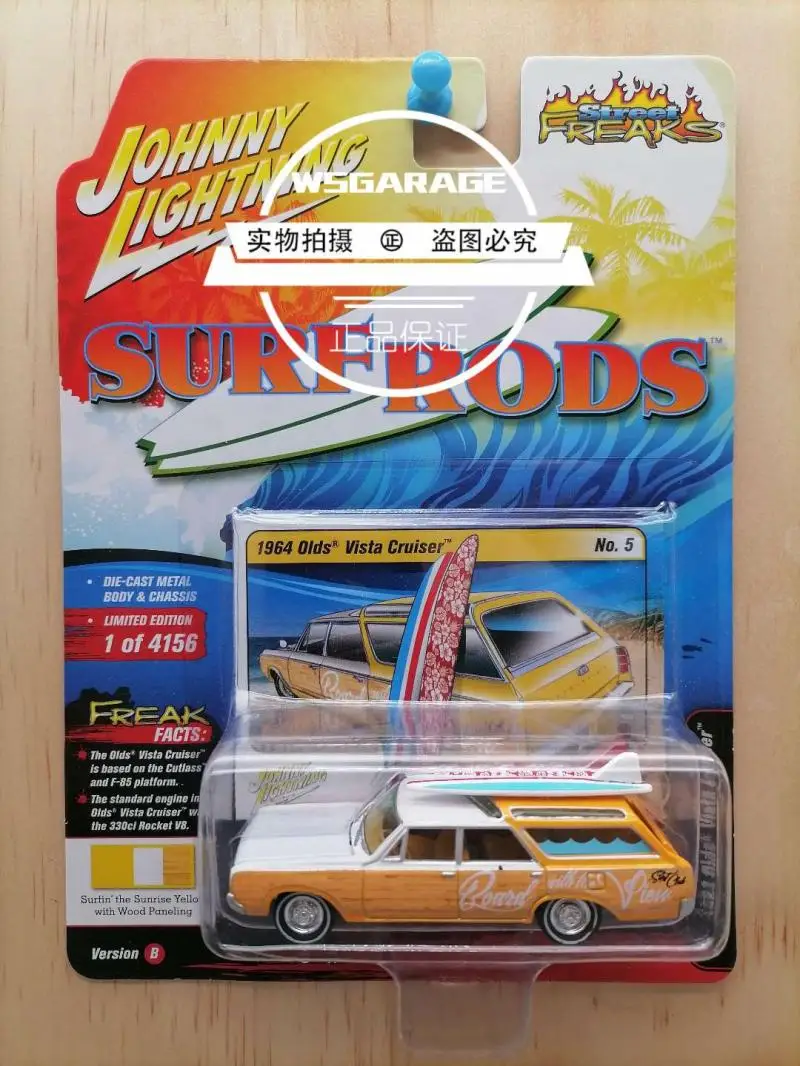 Johnny Lightning 1:64 ford bronco olds vista cruiser mercury woody wagon Surf & Rods limited diecast car model gifts