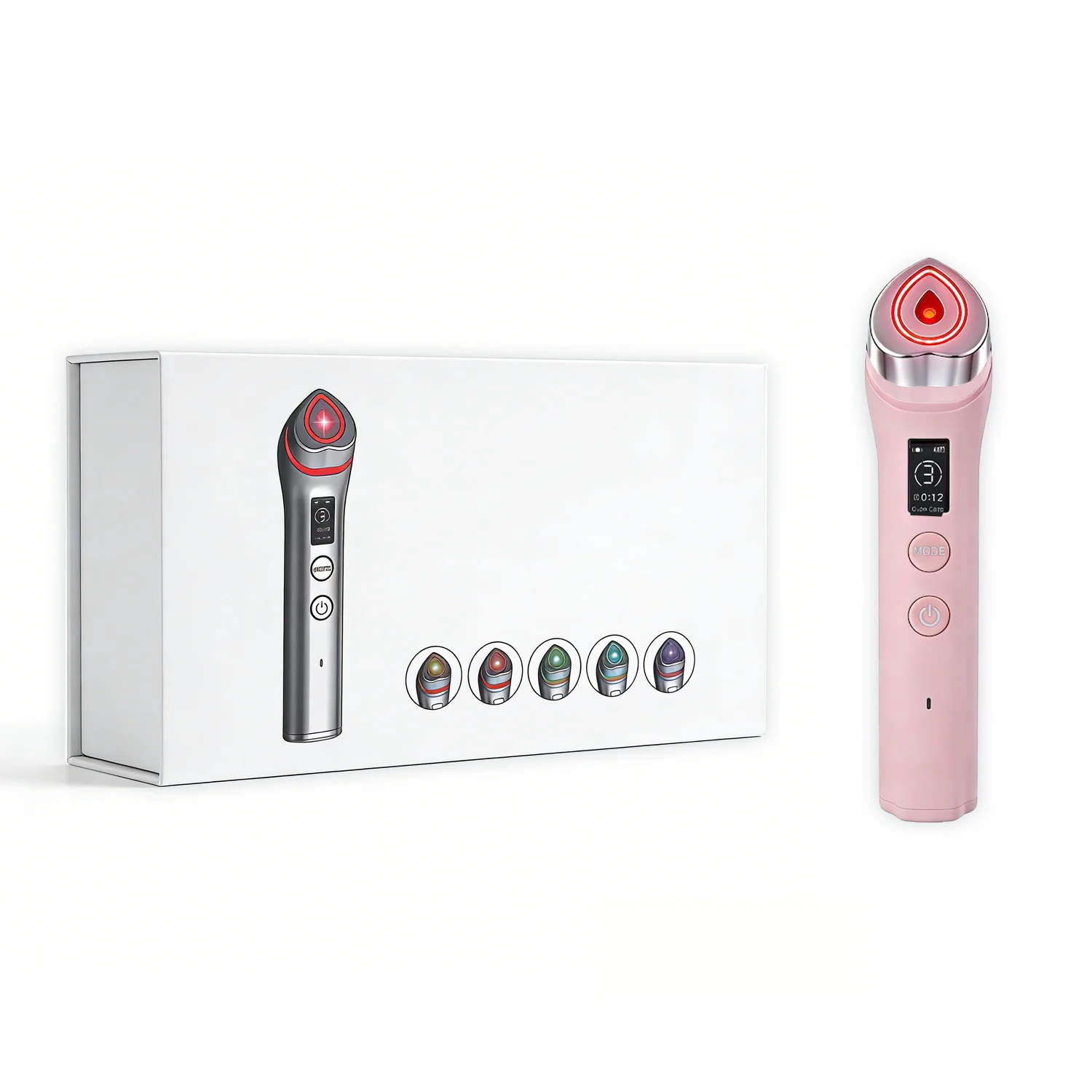 5 Modes RF Facial Beauty Device, Anti-Aging Skin Tightening Massager for Pore Refining & Skincare Absorption image 3