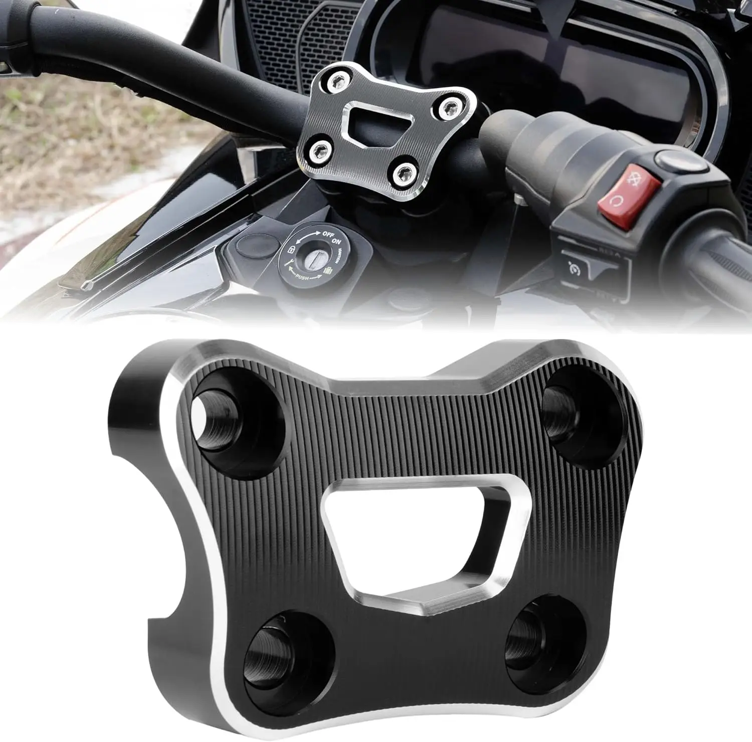 Aluminum Handlebar TOP Riser Clamps For Can Am Spyder F3 F3S F3T 2015-2023,2020-2024Motorcycle Handle Bar Riser Accessories