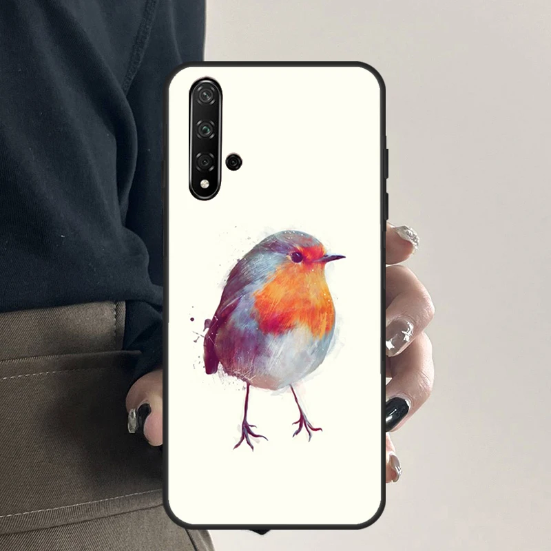 Robins Bird Case For Huawei P20 P30 P40 Lite P60 Mate 60 Pro Nova 10 9 SE 5T 11i 8i 3i Y60 Y61 Y70 Y90