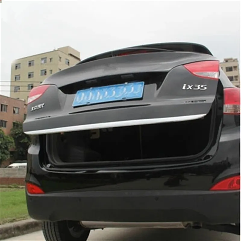 For Hyundai IX35 2010 2012 2013 2014 2015 High quality stainless steel Rear Trunk Lid Cover Trim Car-styling Car-cover