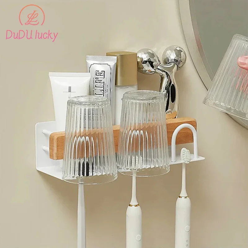 Toothpaste Storage Rack Holder, Toothpaste Organizer, Razor Stand, Bathroom Accessories