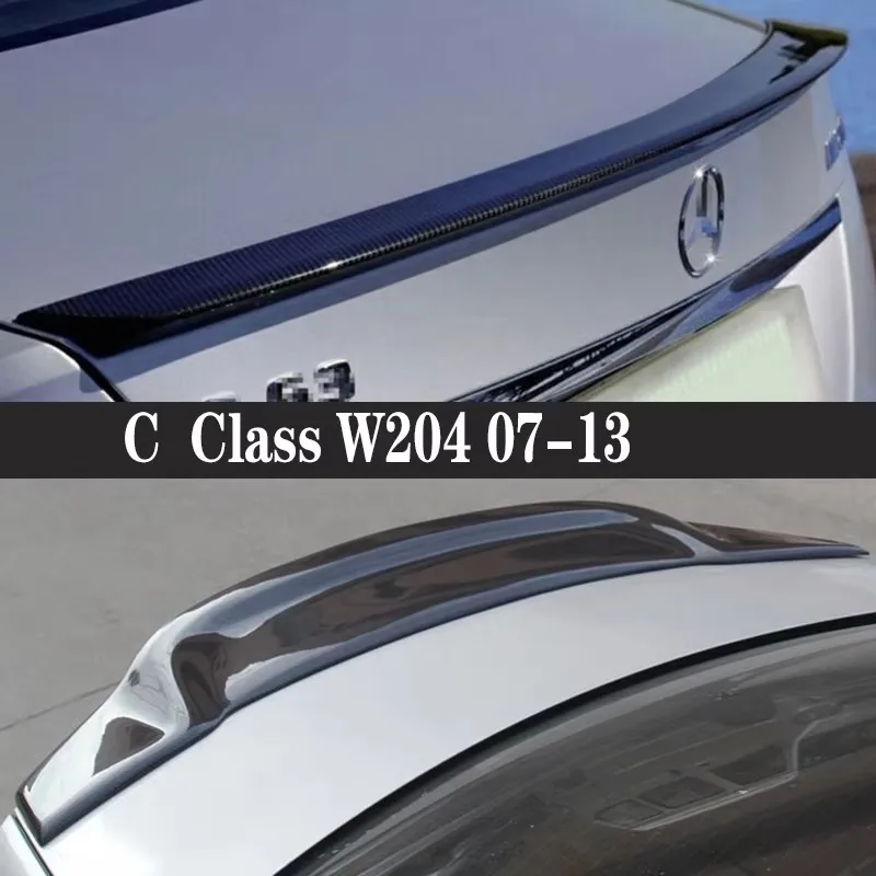 

Для Mercedes Benz C Class 2007-2013 W204 C200 C260 Спойлер из углеродного волокна Шунт Задние хвостовые плавники Утконос Автомобиль Модернизация заднего крыла