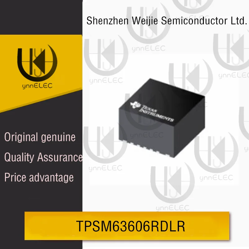 

Original TPSM63606RDLR 36V 6A Synchronous Buck Power Module Integrated Inductor B3QFN-20(5x5.5)