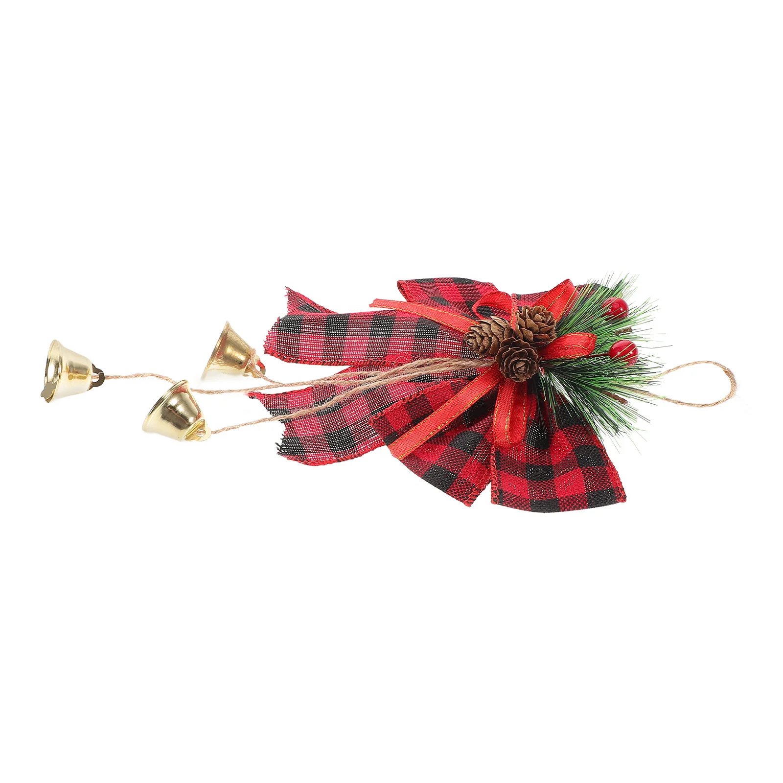 

Bows for Wreaths Christmas Jingle Bells Decor Tree Decoration Crafts Hanging Ornament Ornaments