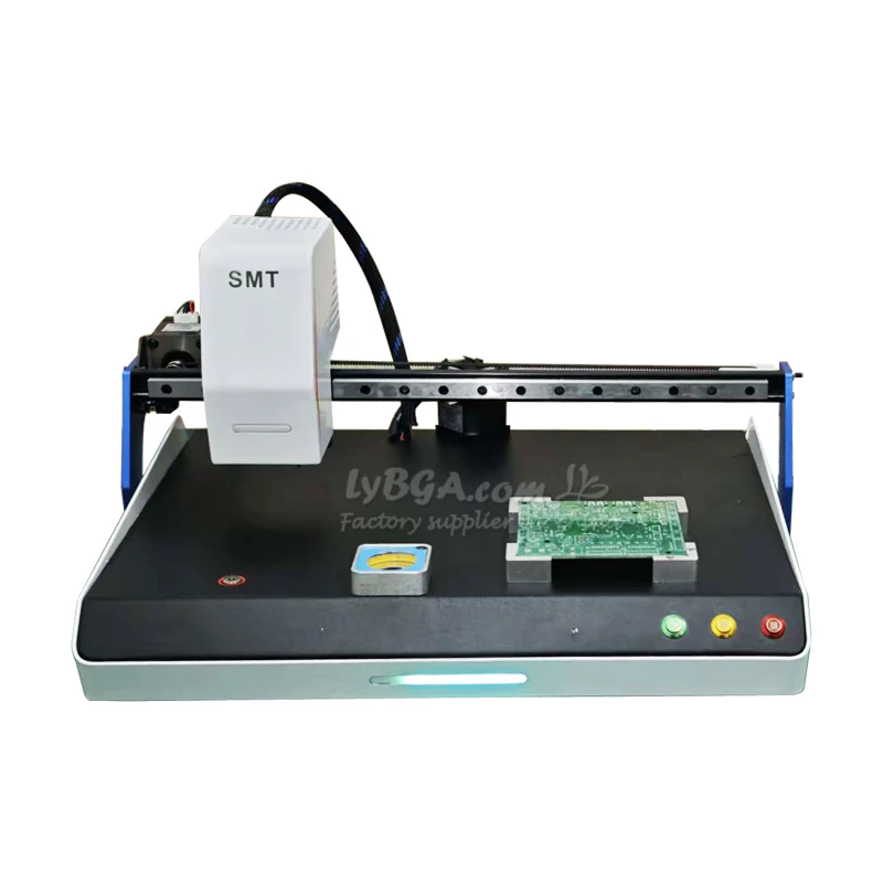 2-visie camerasysteem Hoge snelheid desktop Automatische SMT Pick and Place Machine Chip Mounter SMD Single Head Nozzle voor PCB-werkt