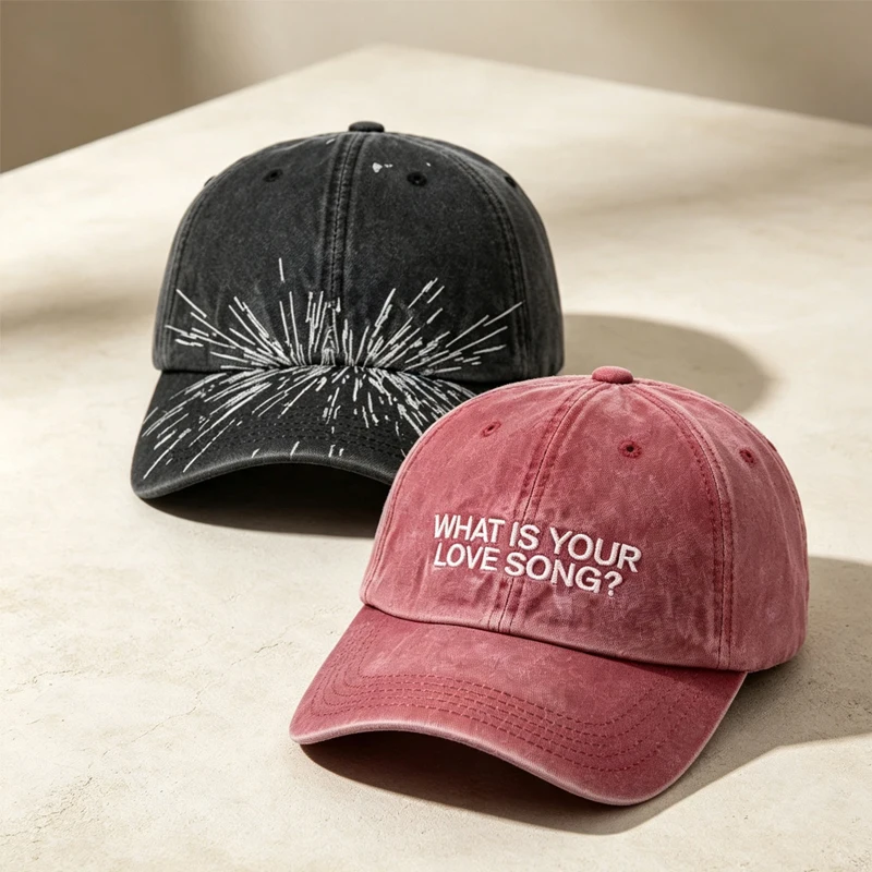 Kpop [What Is Your Love Song Same] Embroidery Baseball* Cap Tour Concert* Visors Fashion* Women Men Outdoor Baseball Caps