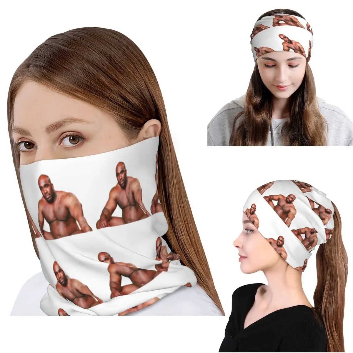 Barry Wood Bobblehead Bandana Halstuch, Wickelschal, multifunktionales Stirnband, Mütze für Männer und Frauen, Erwachsene, waschbar