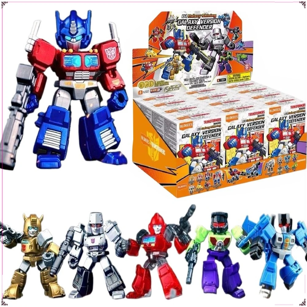 

Blokees Transformers Action Figures Classic Anime Movie Characters Rare Limited Edition Optimus Prime Megatron Model Toys Gifts