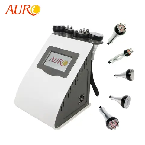 AURO 5 in 1 캐비테이션 RF 초음파 캐비테이션 리포 지방 무게추 감소 슬리밍 무선 주파수 뷰티 머신, 무료 배송 2023 Best5