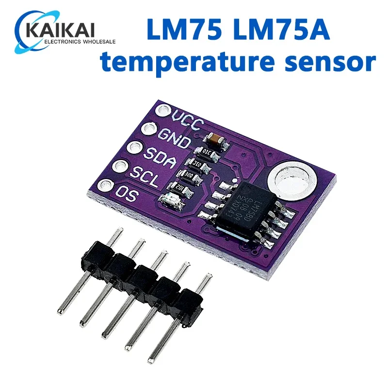 LM75 LM75A temperature sensor high speed I2C interface high precision development board module