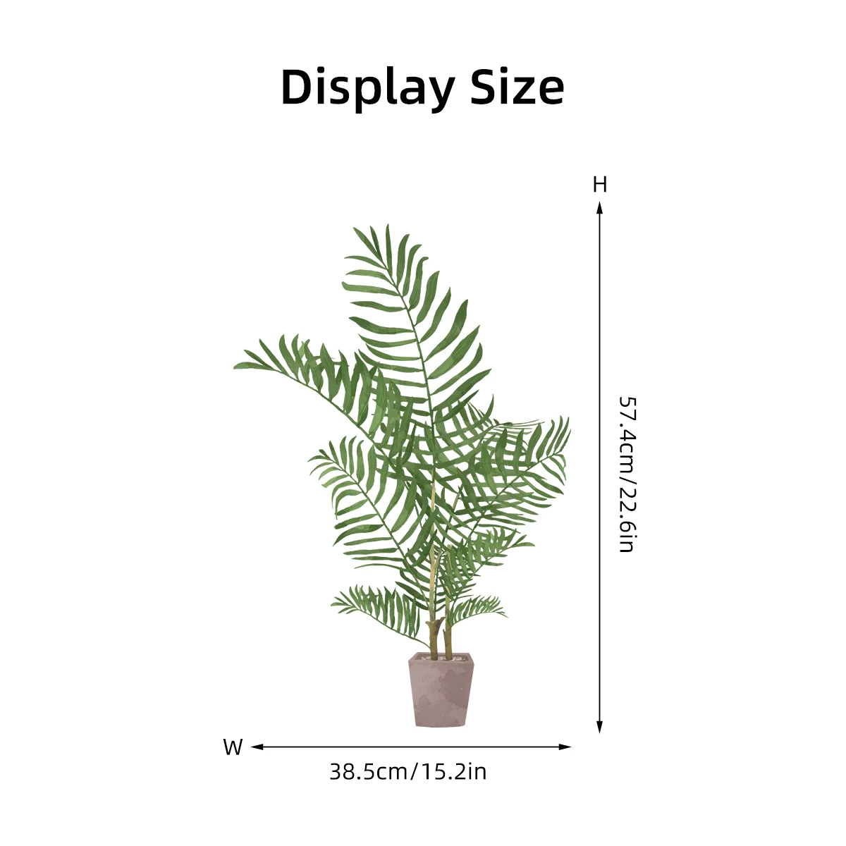 1pc Realistic Watercolor Green Plant Potted Wall Stickers for Living Room Decor Children Room Home Decoration Wall  Decals view 5