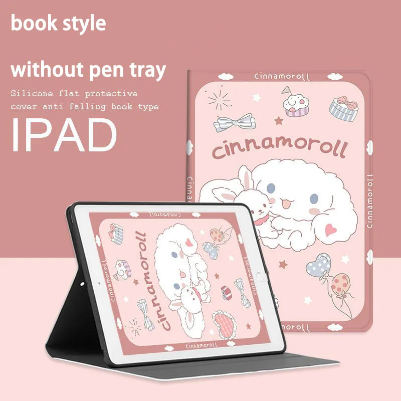 Sanrio Cinnamoroll Voor Ipad Pro 11 A2377 A2459 A230 Slimme Hoes Voor Ipad 9e 8e 7e Mini 6 5 4 Air 2 3 4 Magnetische Siliconen Hoes