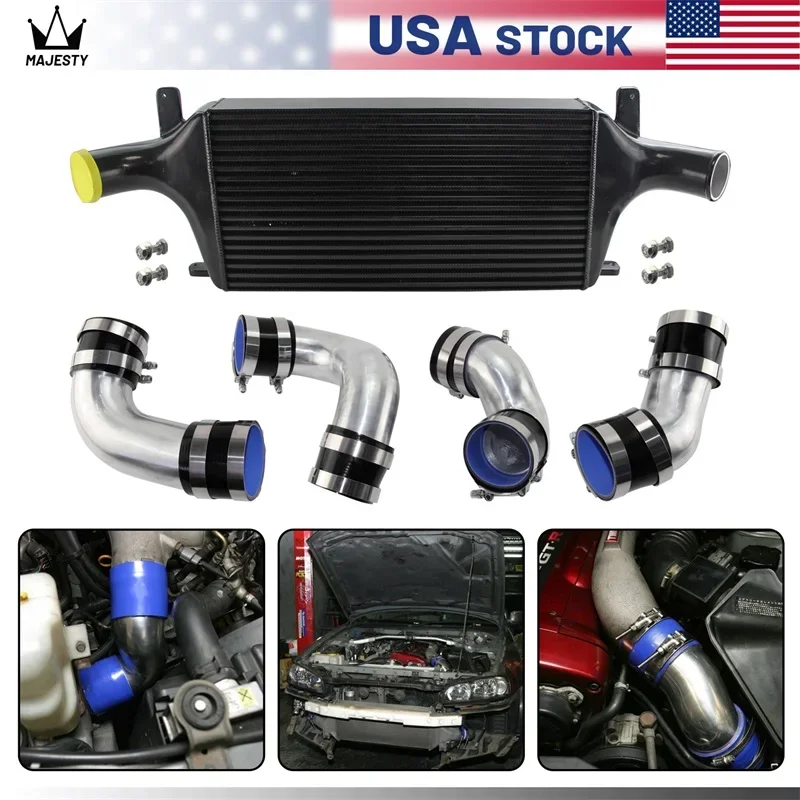 Intercooler Kit Front Mount Fit For Nissan Skyline GT-R R33 R34 GTR RB26DETT 1994-2008