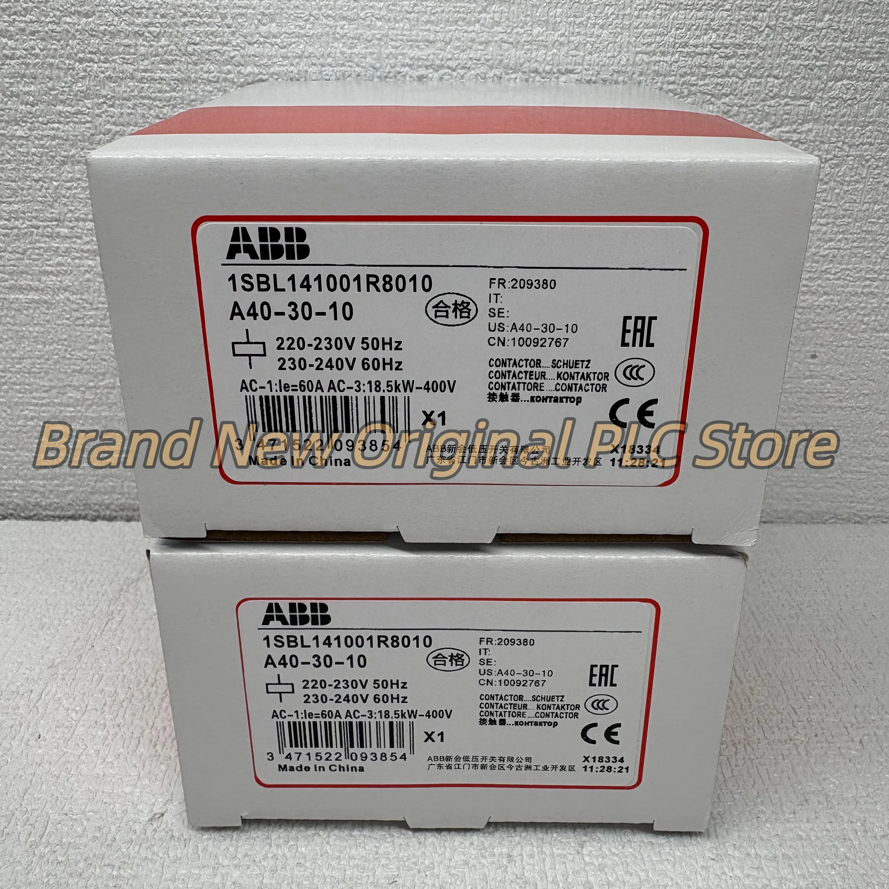 

Новый оригинальный контактор A40-30-10 220V 1SBL141001R8010