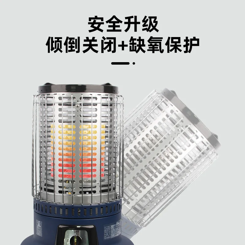 Ice fishing heating stove camping mobile stove 8000W high power gas stove outdoor folding chair table set