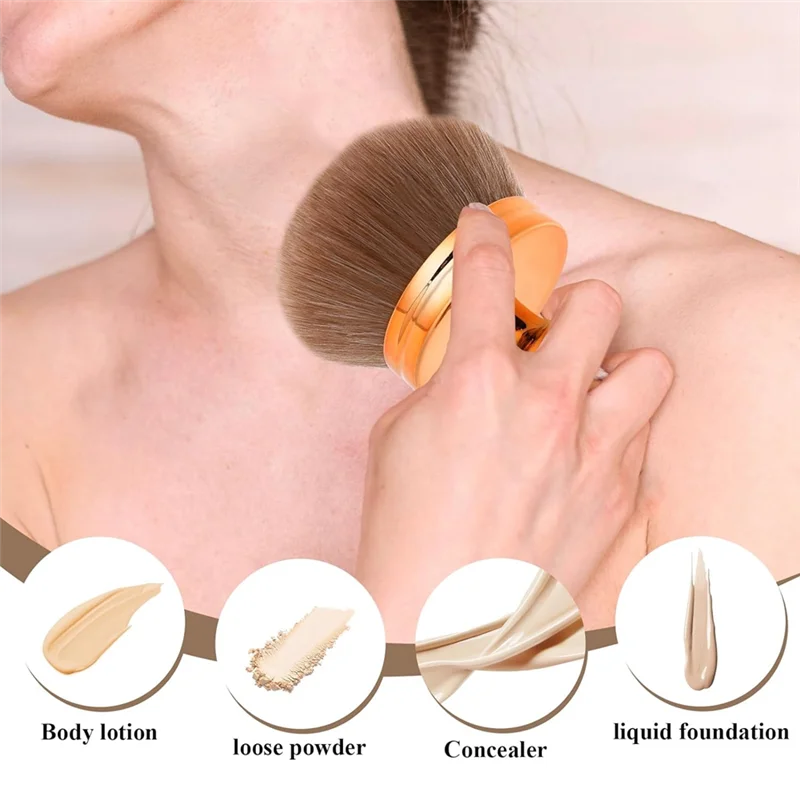 

A05G-Makeup Brush For Bronze Blend Self Tan Back Applicator Provides Unblemished Application Without Streaking Brush