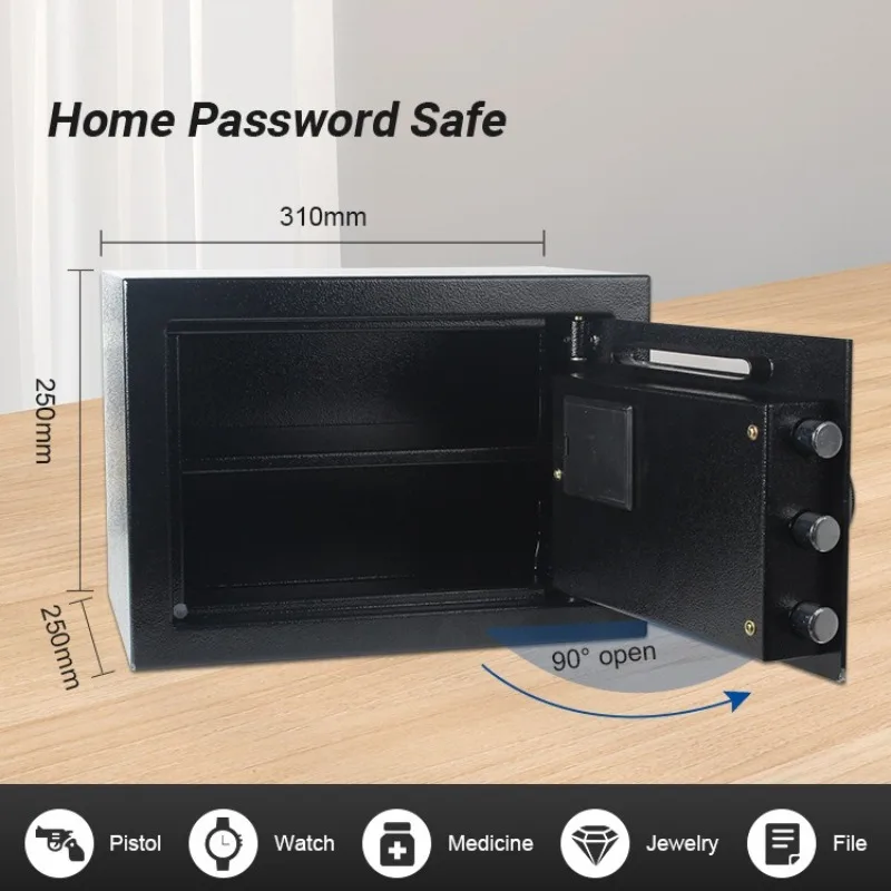 Electronic Password Safe 25cm Mini Home Concealed Wall Cabinet Safe Digital Security Box Safe Deposit Hiding Place Diversion view 6