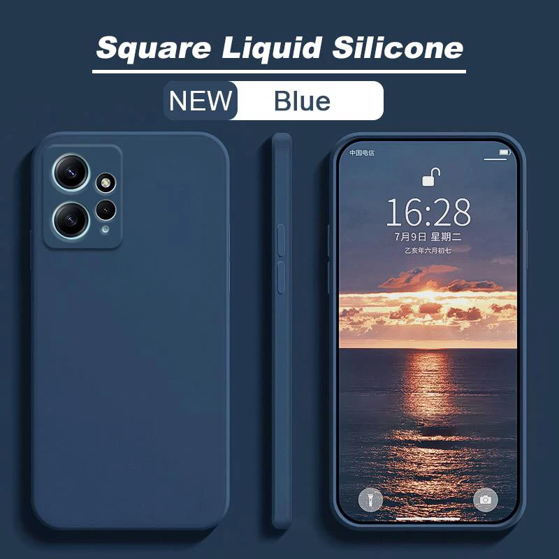 Für Xiaomi Redmi Note 12 Hülle, flüssiges Silikon, schlichter Gummi-Schutz, Redmi Note 12 4G Hülle – Detail 11