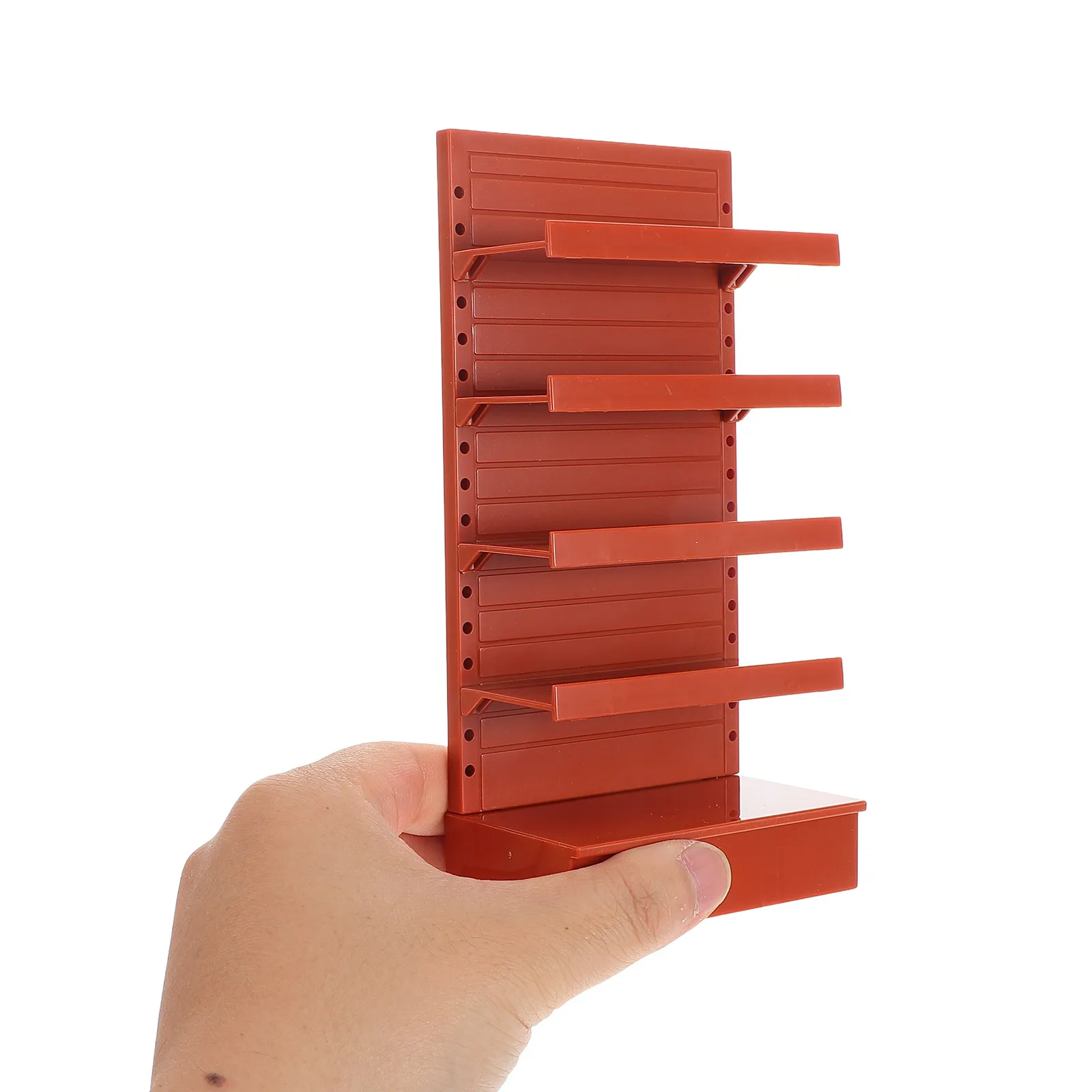 Miniature Dollhouse Shelf Multifunctional Supermarket Display Rack Realistic Mini Grocery Store Shelf for Pretend Play Small