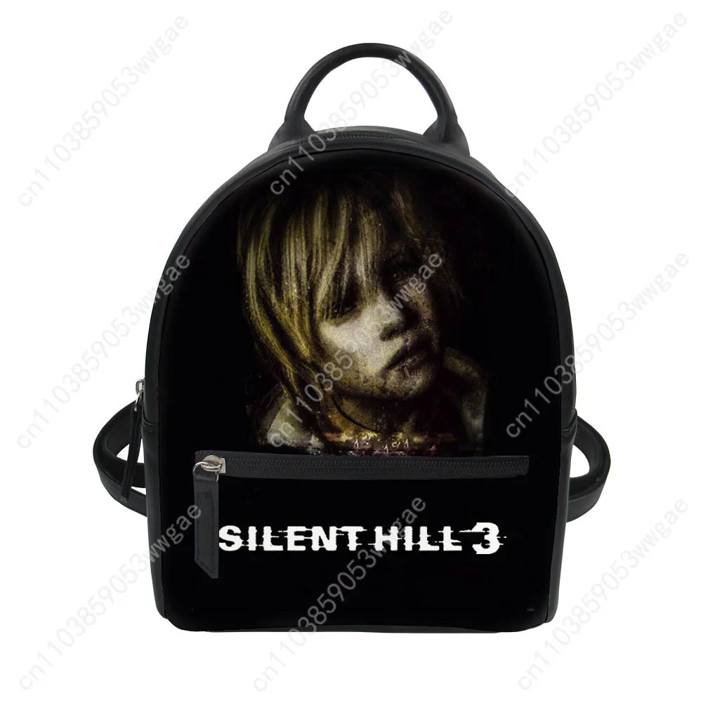 Silent Hill 3 Backpack Purse Womens Schoolbags Customized Double Shoulder Bag High Quality Mini Daypack Leather Travel Bag Gift