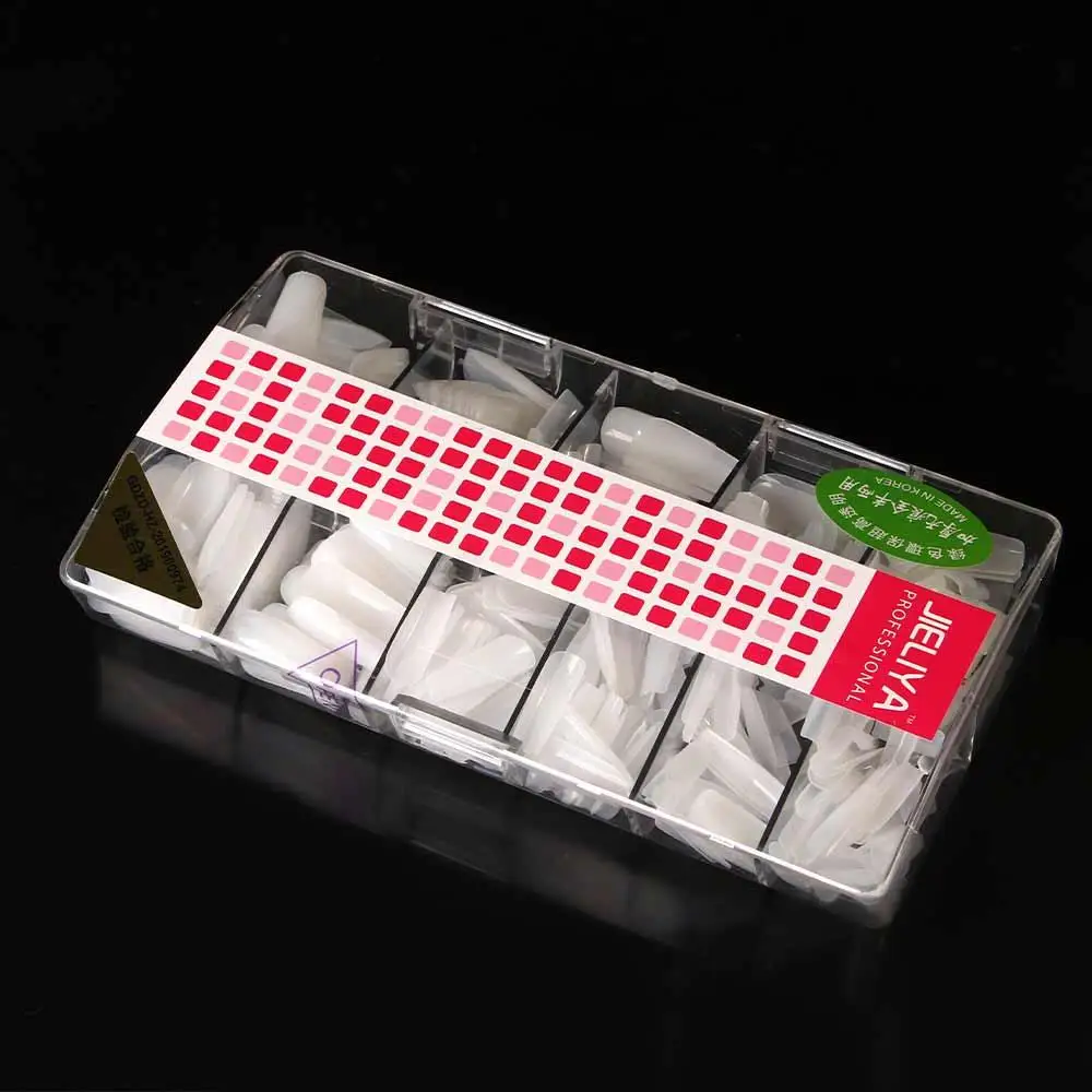 シームレス超薄型ハーフカバーフルカバープレスオンオーバル付け爪ネイルアートチップフレンチフェイクネイルマニキュア