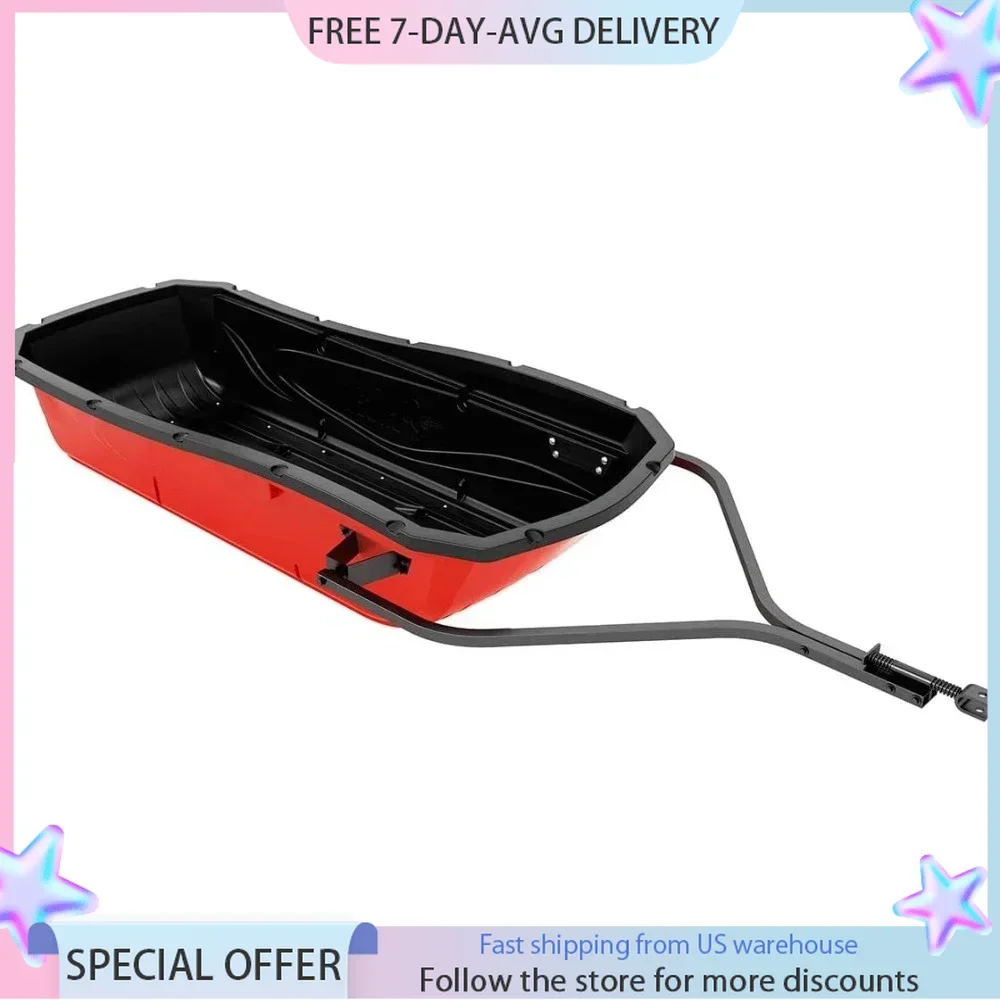 Sports 75 Utility Snow Sled Capacity and Durability Dimension: 74.5 in. Long, 30.5 in. Wide and Height of 14.75 in Weighs 33 Lb