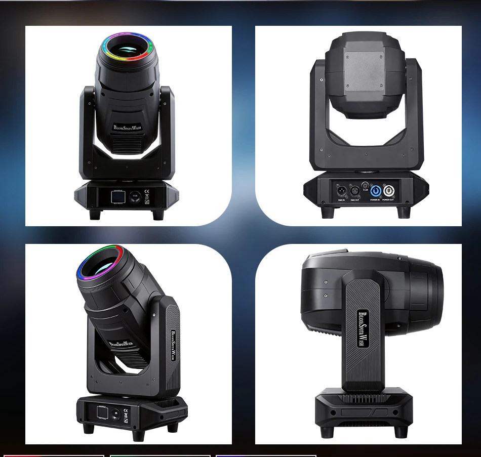 Aicpose 300W LED 3in1 BSW Moving Head Bühnenlicht Professionelles Beam-Spot-Wash-Licht für Clubveranstaltungen Großhandel Beleuchtung – Detail 9
