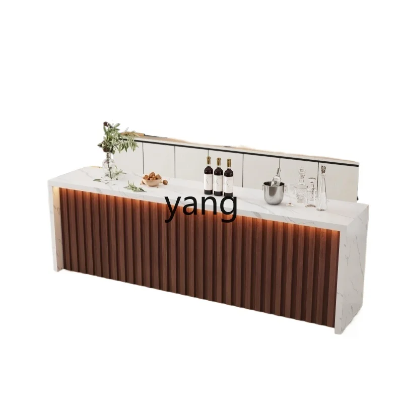 LTT Company Island Desk Reception Water Bar Desk Household Partition Dining Table Solid Wood Slate Nakajima Terrace