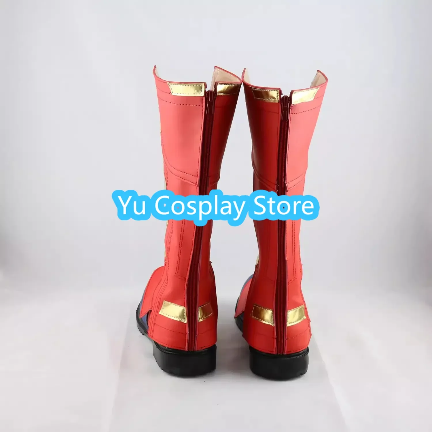 Carol Cosplay Schoenen Pu Lederen Schoenen Halloween Carnaval Laarzen Captain Cosplay Prop Op Maat Gemaakt