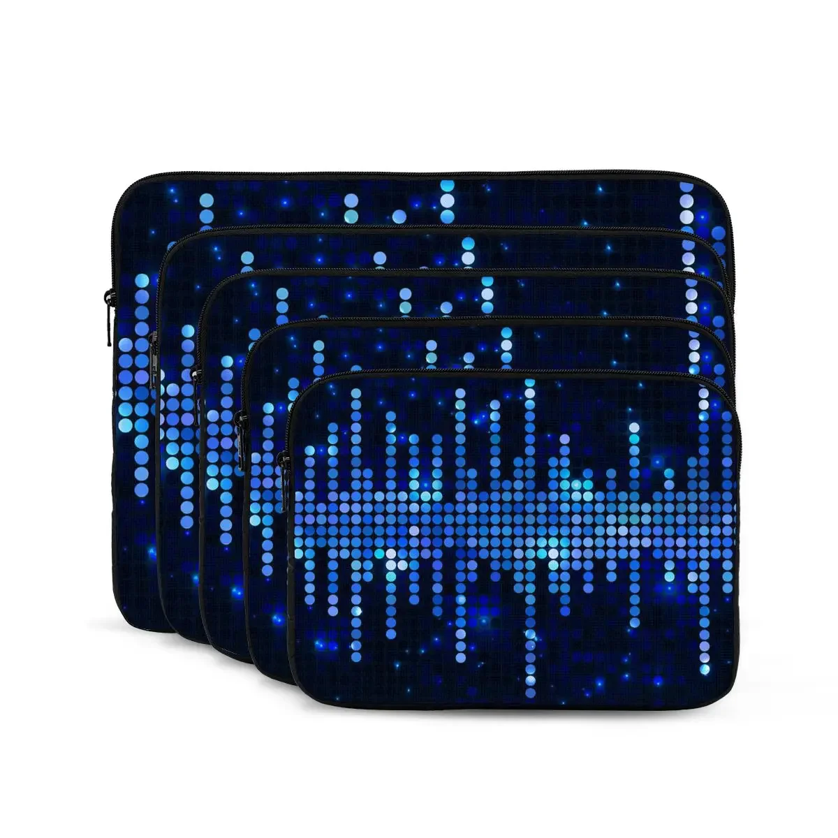 Sparkling Sound Wave Pattern Computer ipad Laptop Cover Case Laptop Sleeve Bag Portable Cover Fundas Pouch