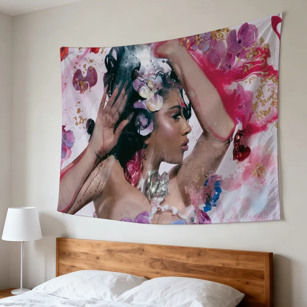 Bandera Uchis Orquideas, Decoración Festiva Duradera para Interiores y Exteriores, Diseño Clásico, Bandera de Pared para Habitación, Estilo Kali