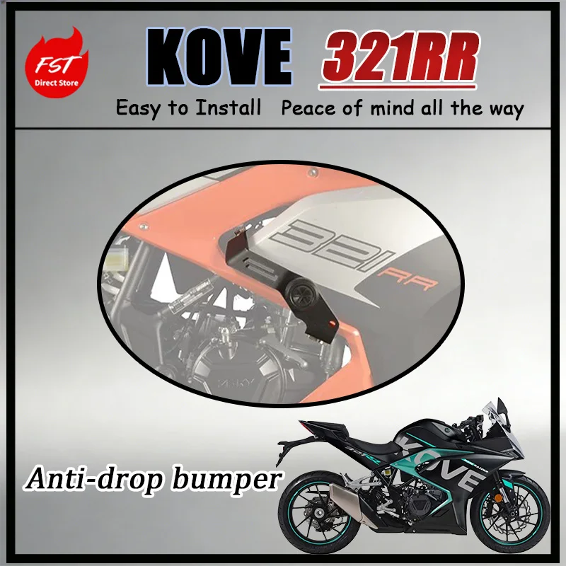 

FOR KOVE 321RR-S Full Protection Racing Crash Bar Bumper Anti-Fall Ball Single Swingarm Repair Stand Motorcycle Mod Parts
