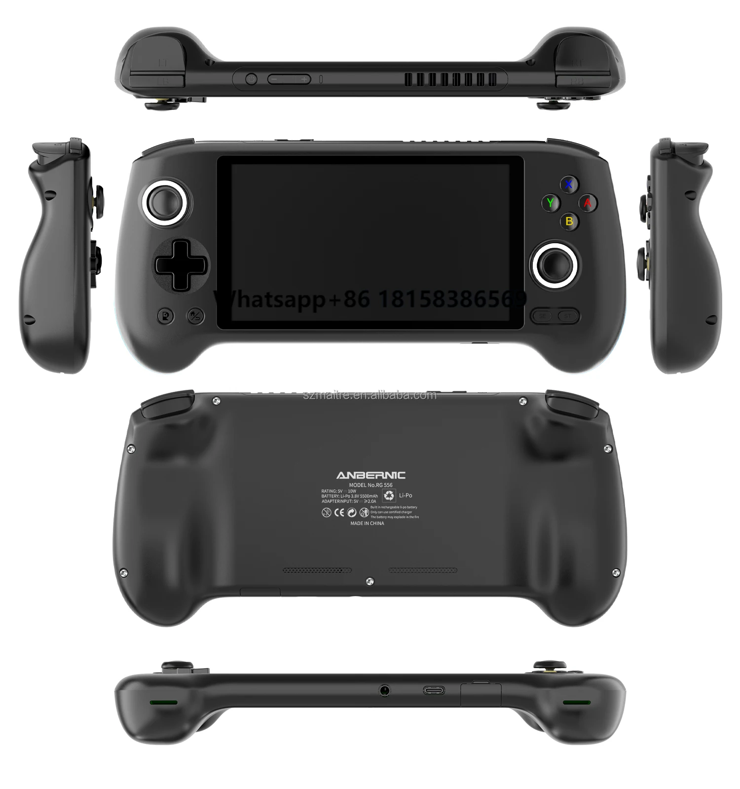 

New Anbernic RG556 Retro Video Game Console 5.48-inch AMOLED Touch Screen Android 13 5g Wifi Bt5.0 5500mah Handheld Game Console