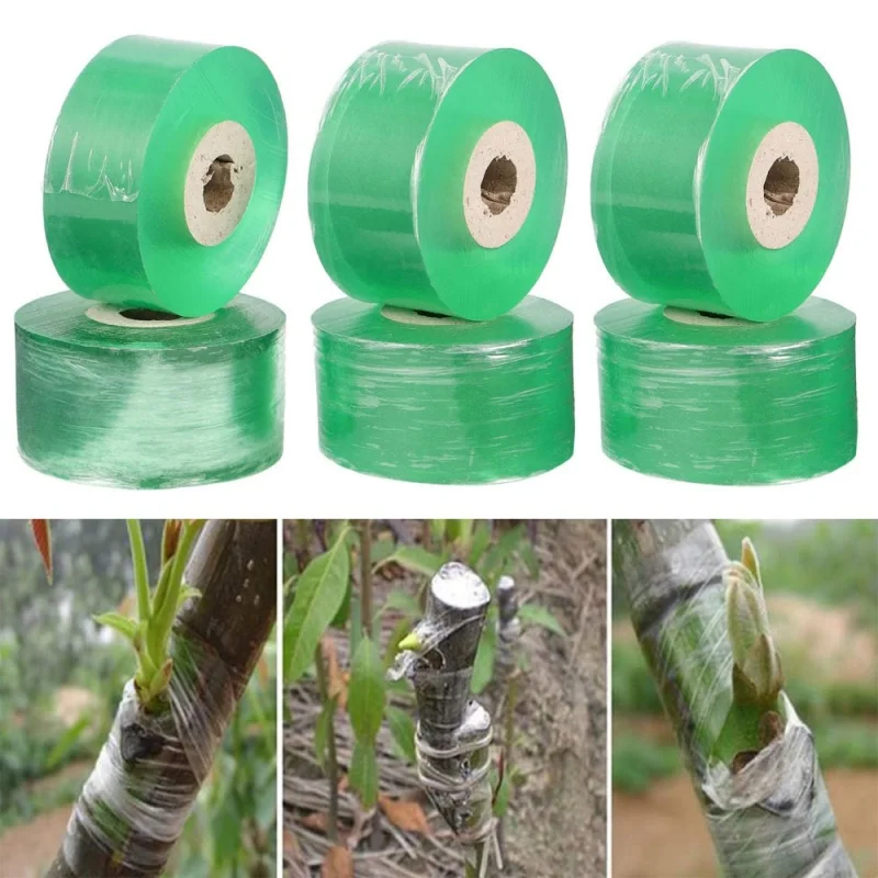 PE Grafting Tape Film Stretchable Self-adhesive Garden Tree Roll Tape Plants Seedlings Vine Tomato Grafting Accessories