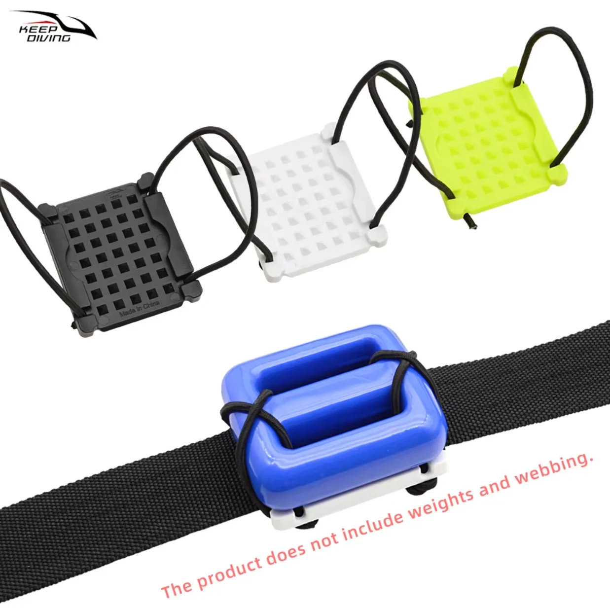 Scuba Diving BCD Webbing Weights Plate Diving Backplate Weights Fixed DIY Quick Release Accessories Suitable For Dry Suit