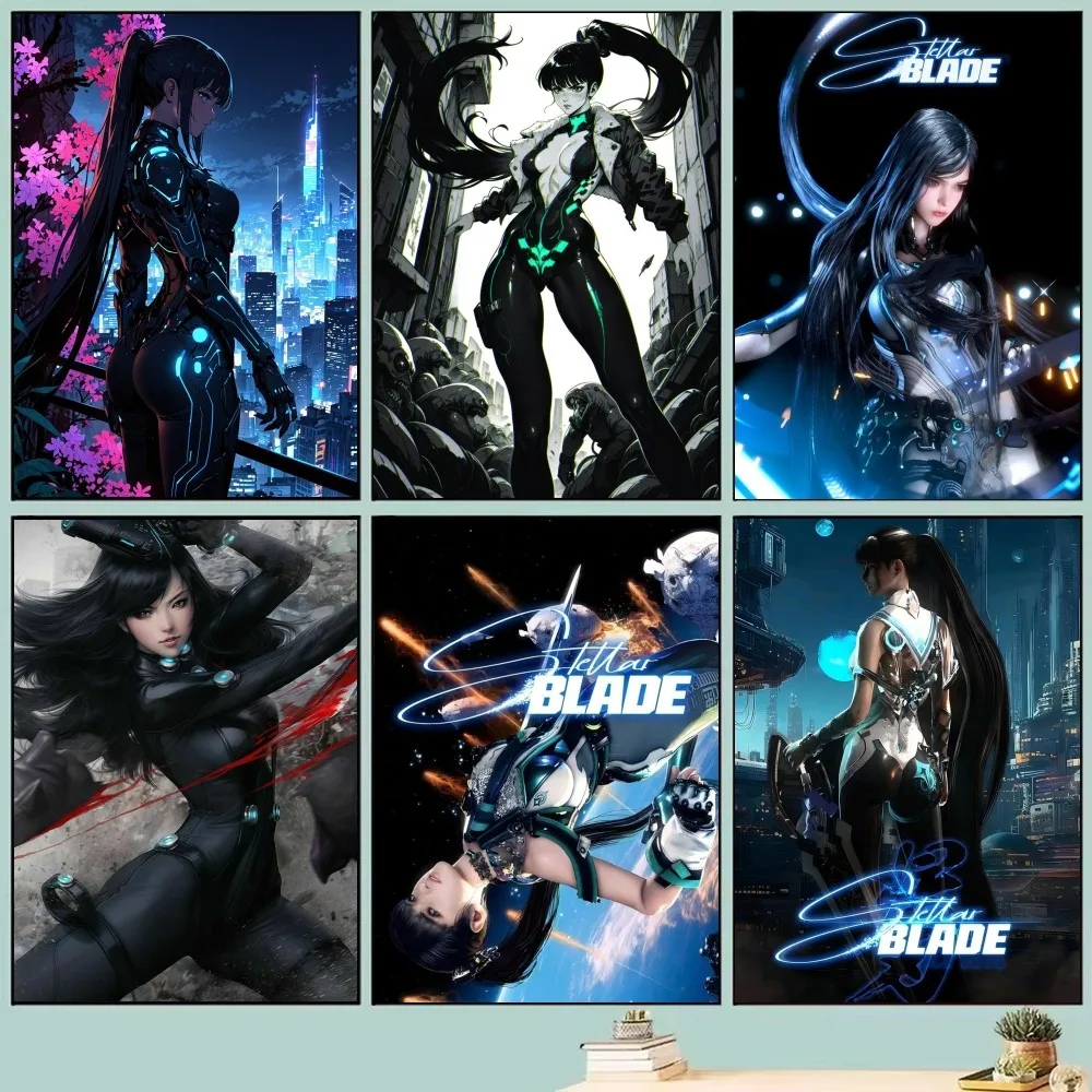 1 قطعة لعبة Stellar بليد المشارك ذاتية اللصق الفن ورقة مقاومة للماء ملصق مقهى بار غرفة جدار ديكور