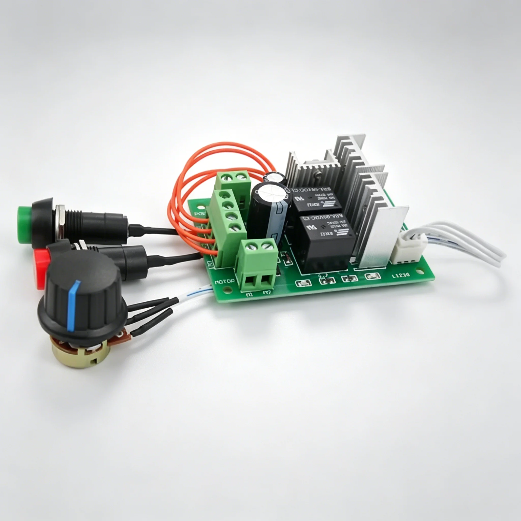 PWM DC Motor Speed Controller 12V 24V 36V Adjustable 2A-35A for Motor Water/Air Pump Speed Control Range DC 2V-55V