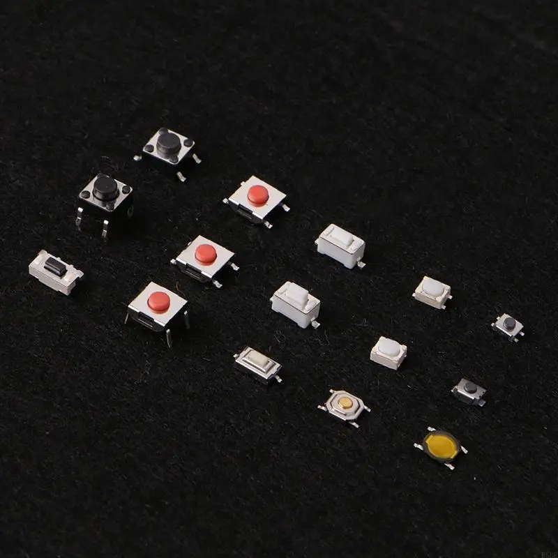 E5BE 750 Pcs 15 Value Push Button Micro Momentary Assortment