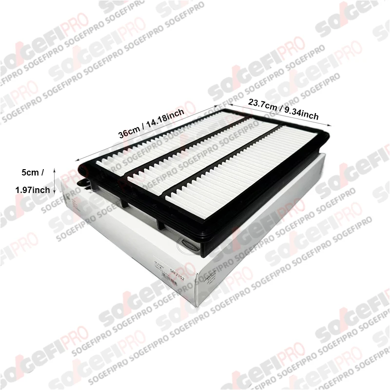 三菱パジェロ3（2000-2006年式）パジェロ4（2007年式以降）用 SOGEFIPRO エアフィルター SAF2152 MR404847 MR571476 MR404849 MZ690198 MR404850 C3766