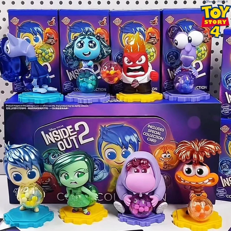 Hottoys Pixar Inside Out 2 Blind Box Figures, Butter Collecemballages Figurine, Anger and Disgust, Cosbi, Holiday, Birthday Gift, Joy, 20ness, New