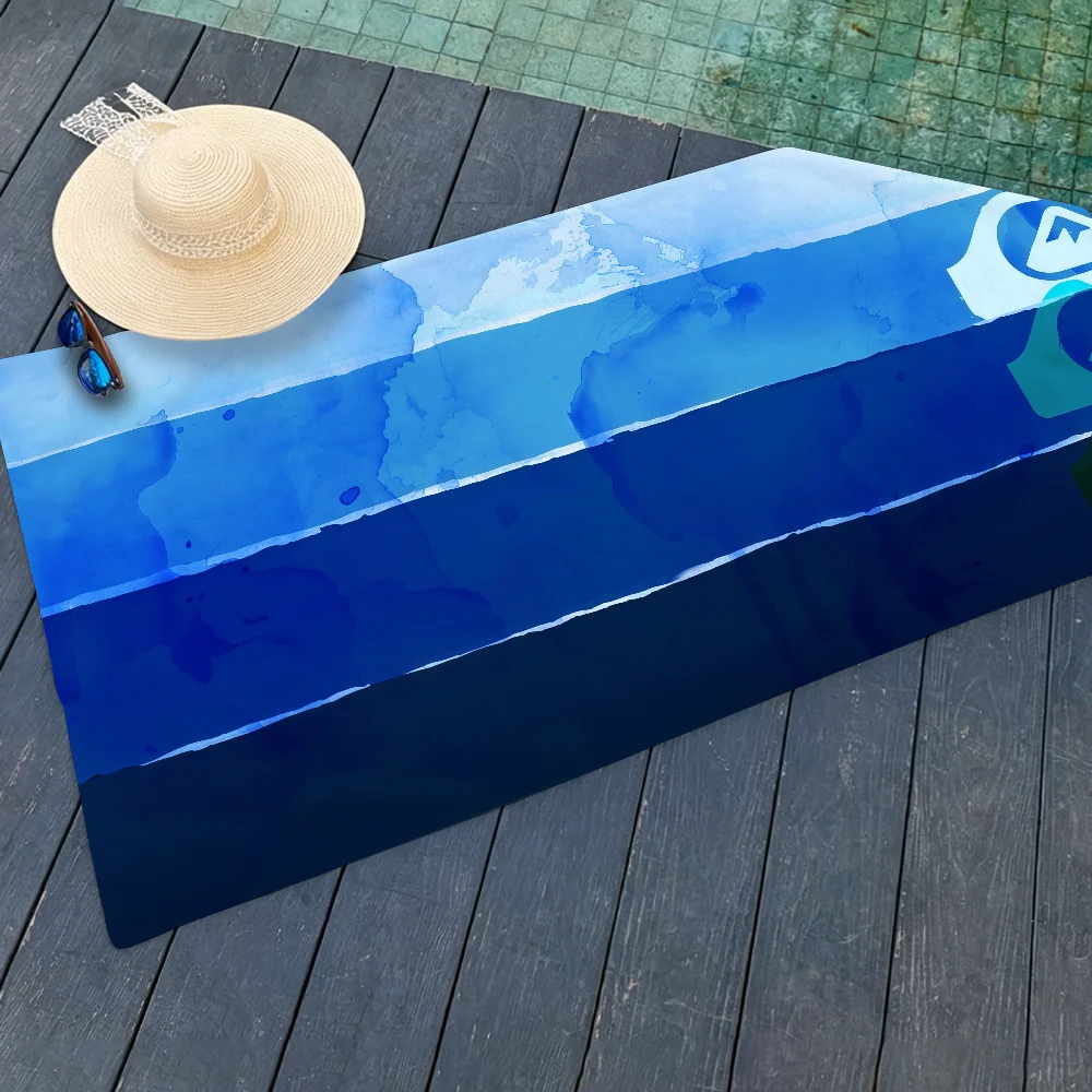 Toallas Q-Quiksilver-s de moda para playas, estudios de yoga, gimnasios, aguas termales, piscinas y picnics