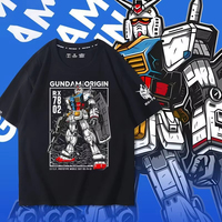 Mobile Suit: The Original Gundam RX-78 A Short-sleeved Japanese Retro Gundam Suit T-shirt for Male 2D Animation