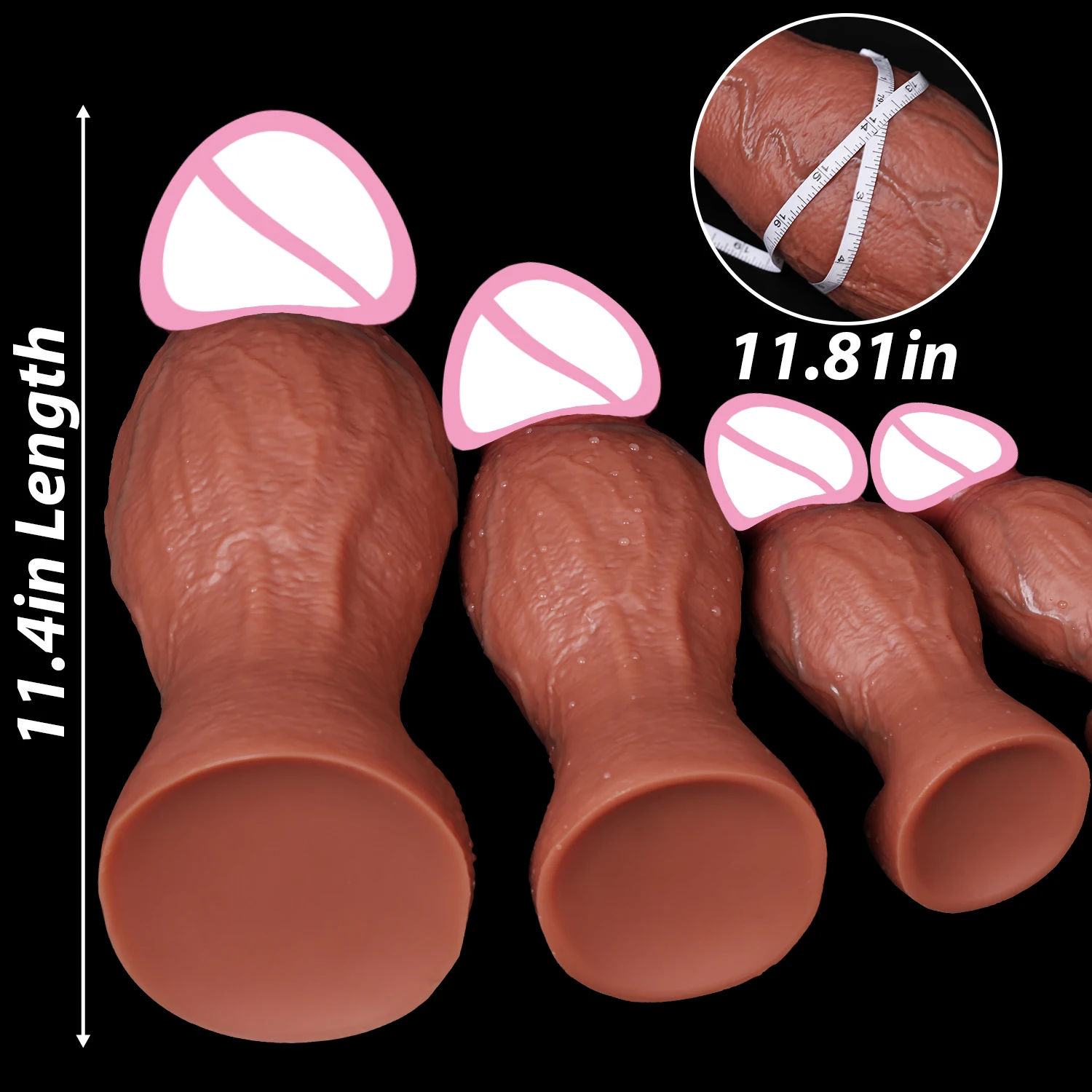 Realistic XXL Thick Dildos Penis Big Soft Silicone Dildo Vaginal Masturbation Suction Cup Huge Dick Woman Anal Adult Sex Toys 18