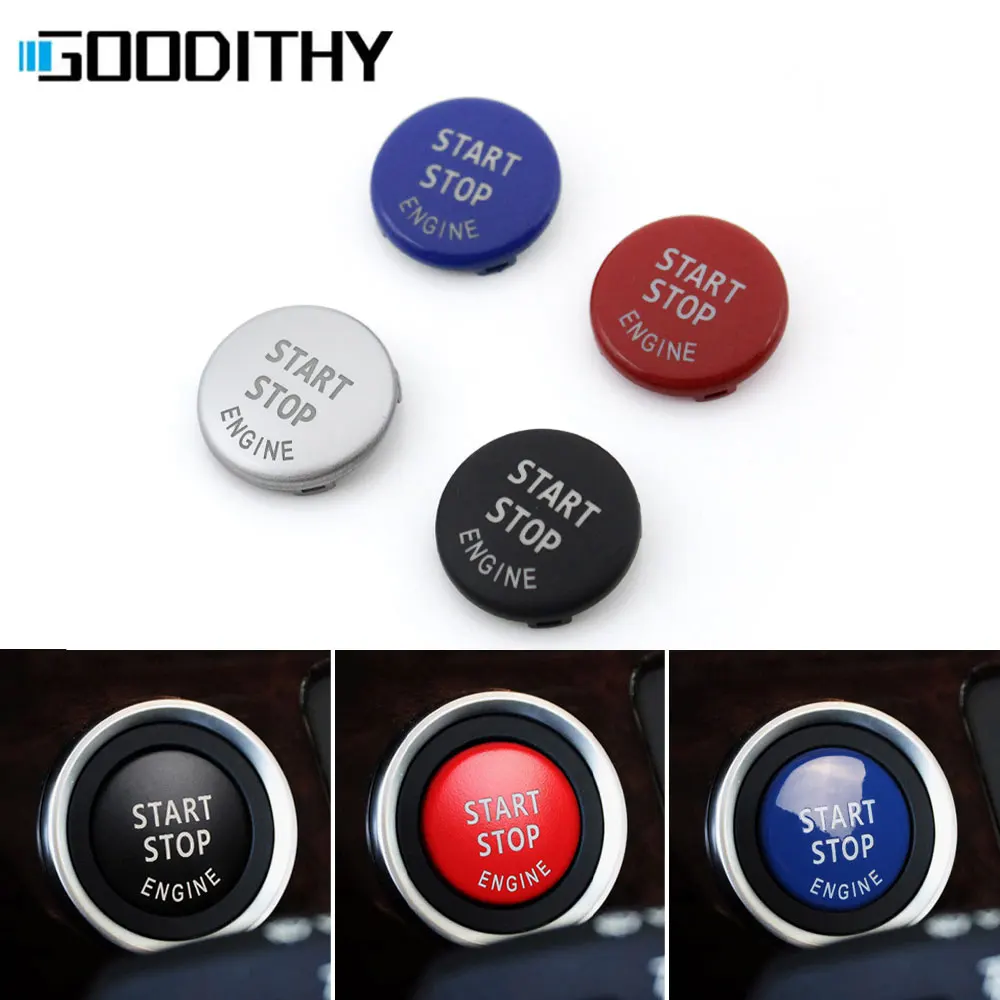 

Engine Ignition Start Stop Caps Button Cover Replacement For BMW 1 3 5 Series E87 E90 E91 E92 E93 E60 X5 X6 Z4 E84 E83 E70 E71