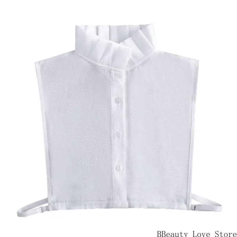 تعدد الاستخدامات الكاذبة ذوي الياقات البيضاء قابلة للفصل ملحق الرقبة إدراج الرقبة للنساء اللباس #1