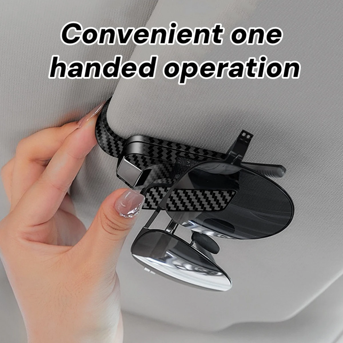 1 قطعة ألياف الكربون نمط سيارة الشمس قناع نظارات حامل كليب لتويوتا لكزس نيسان شيفروليه هيونداي كيا اكسسوارات السيارات الداخلية