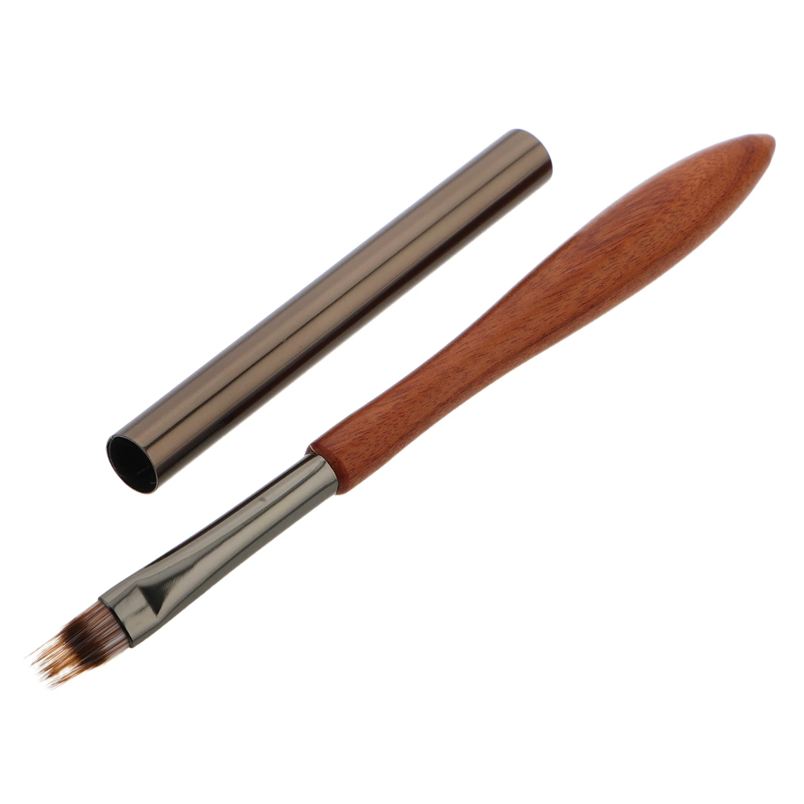 

2 Pcs Gel Brush Gel Polish Brushes Nail Design Painting Brush Pens Finger Gradient Painting Shading Design Tools Wood Handle